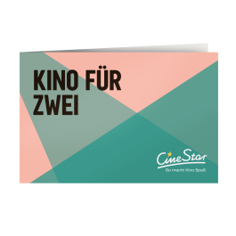 CineStar Downloadgutschein Kino für Zwei