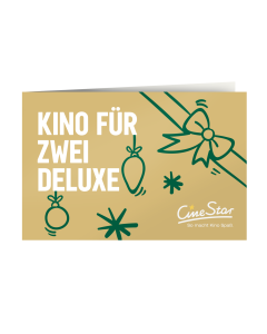 Downloadgutschein Kino für Zwei Deluxe X-MAS Edition